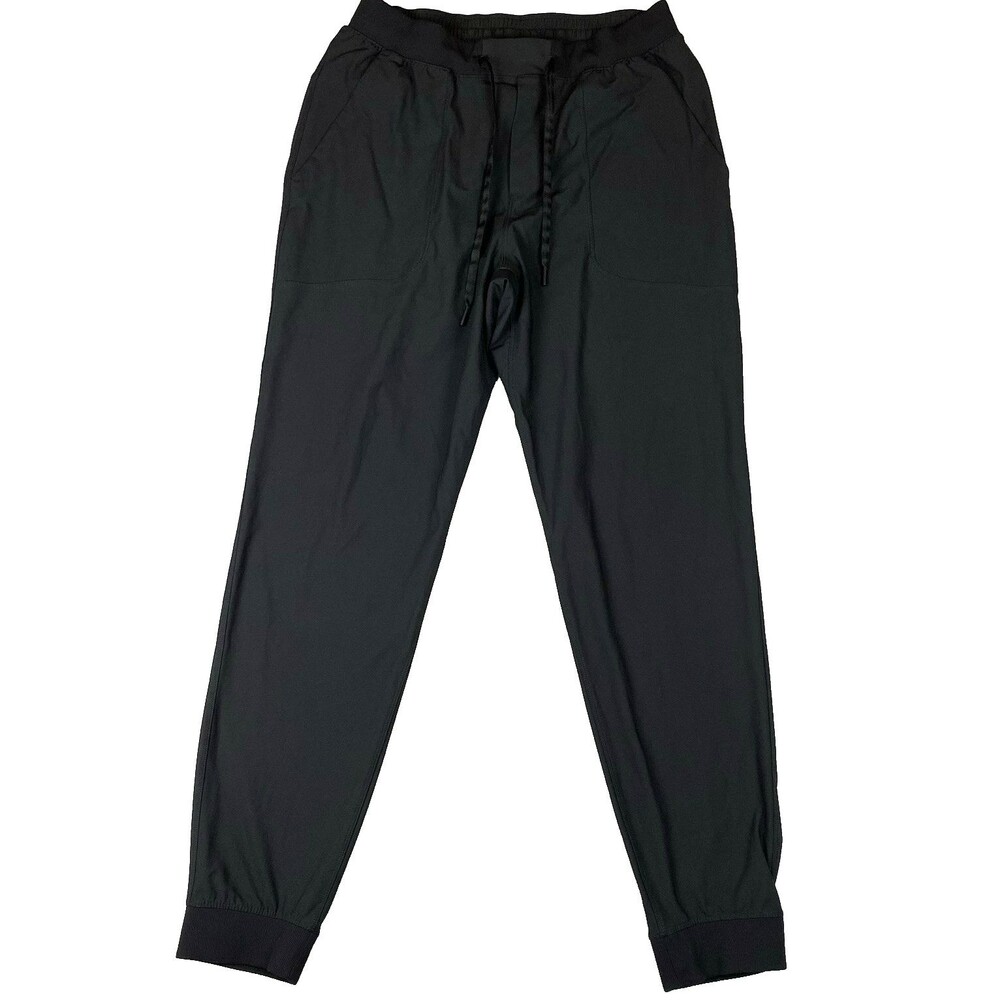 Lululemon ABC Jogger Tall Mens Large L Black Warpstreme Pants Stretch M5AQLT